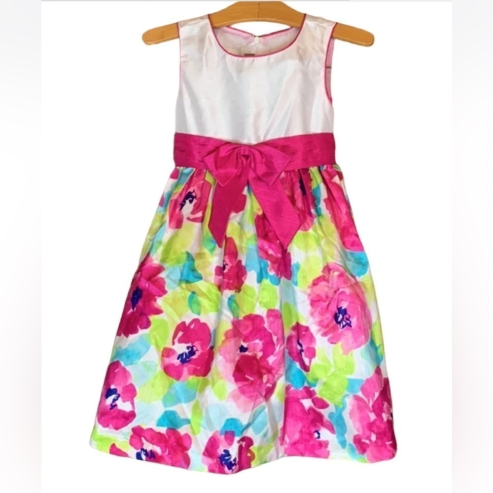 American Princess floral print party dress Size 6
